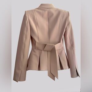 Elisabetta Franchi ultra feminine blazer with back leather bow